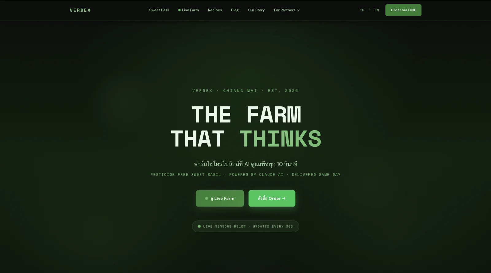 VerdeX Command Center admin dashboard